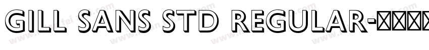 Gill sans std Regular字体转换